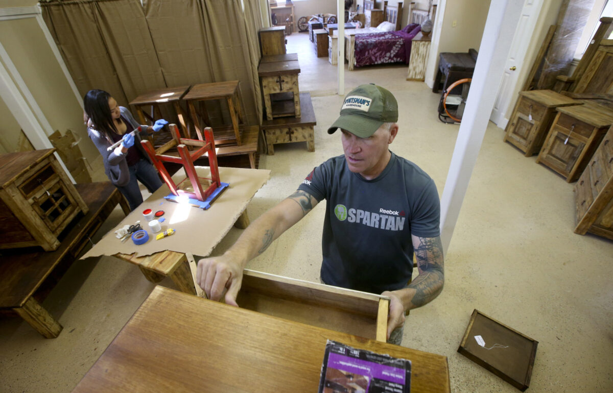 Storage to storefront Veteran’s furniture business in Springville